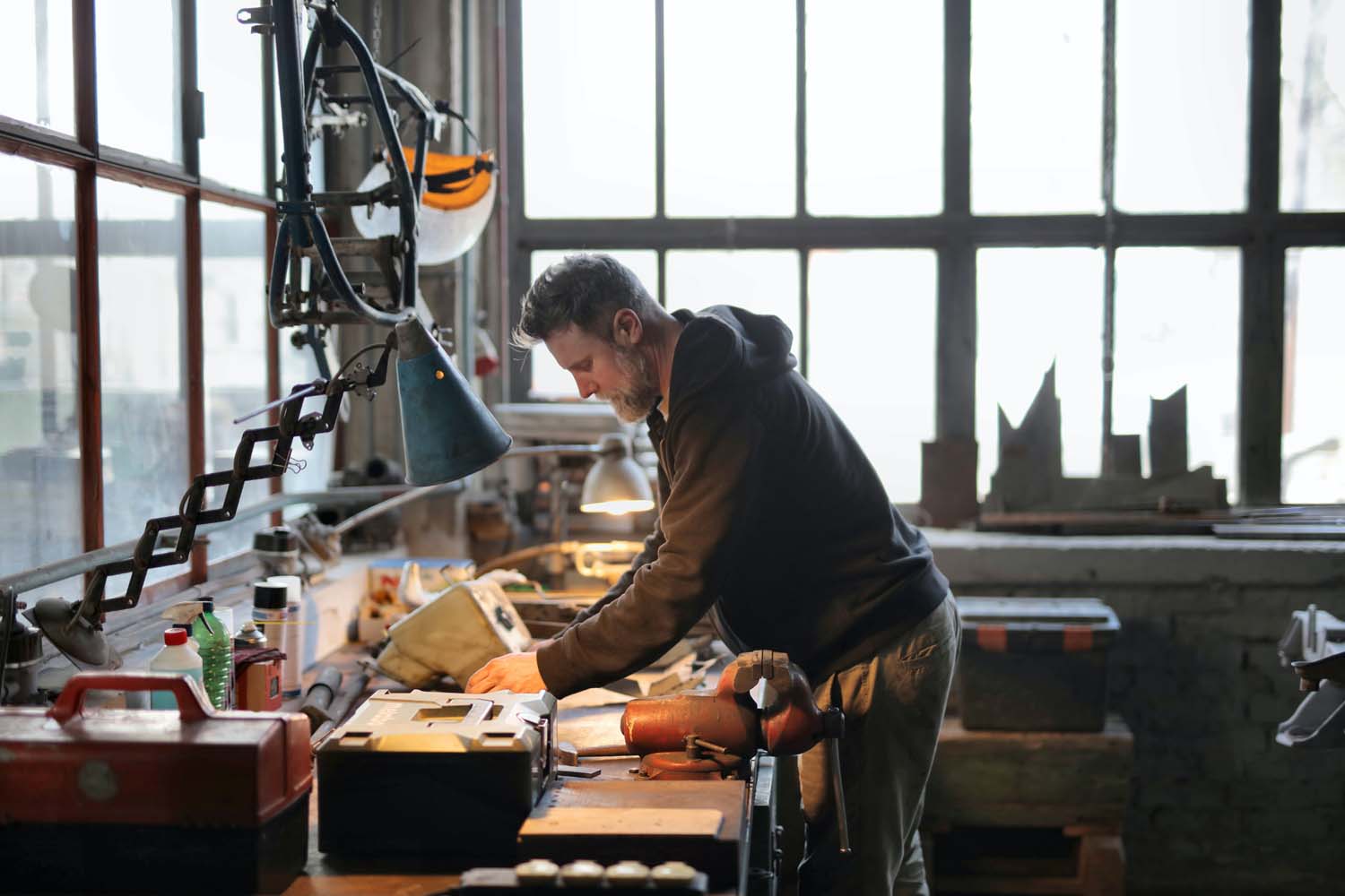 Man in a workshop