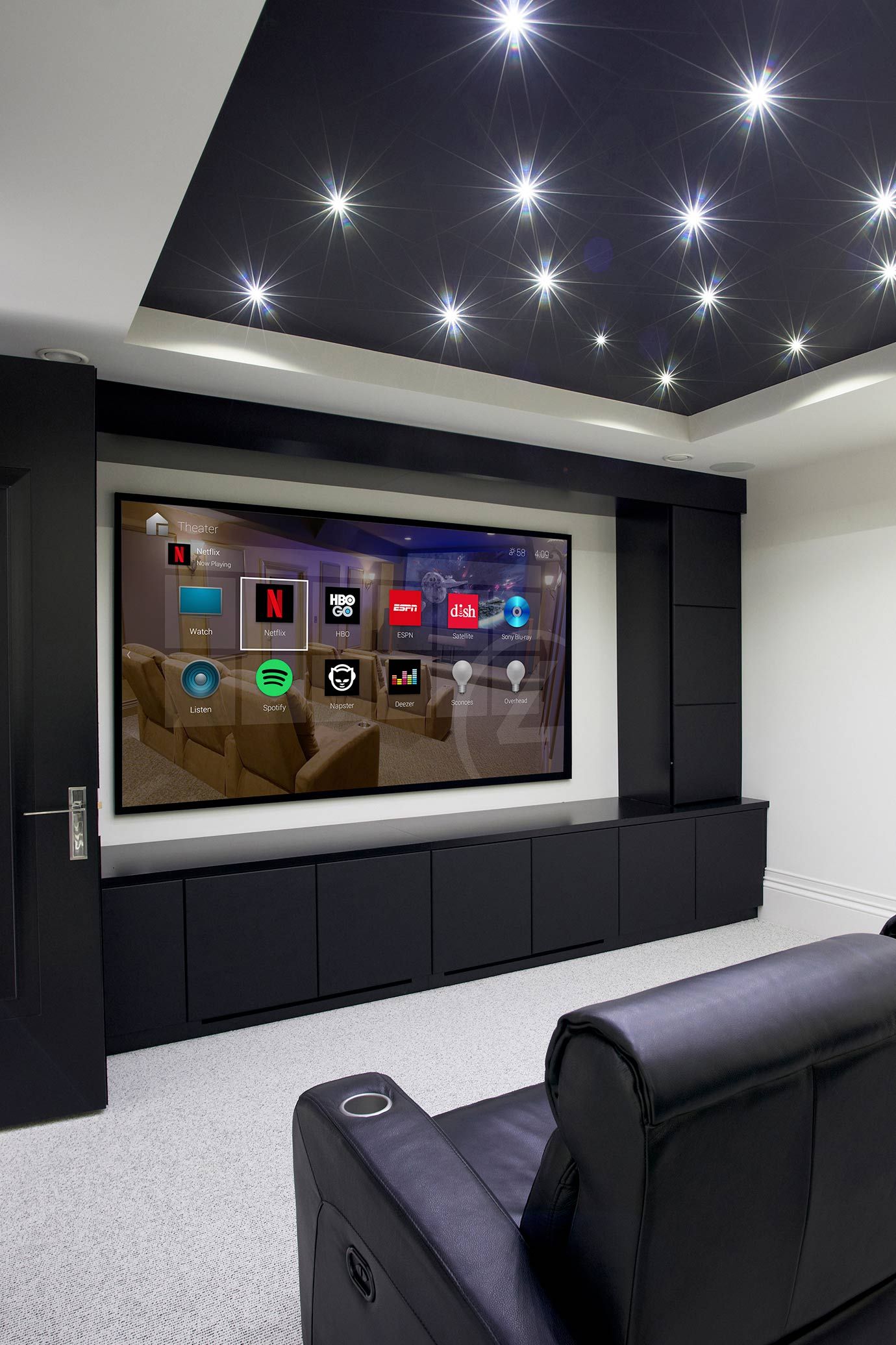Star Ceilings with LED lighting and Control4 Tech
